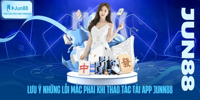 Lưu ý những lỗi mắc phải khi thao tác tải app jun88